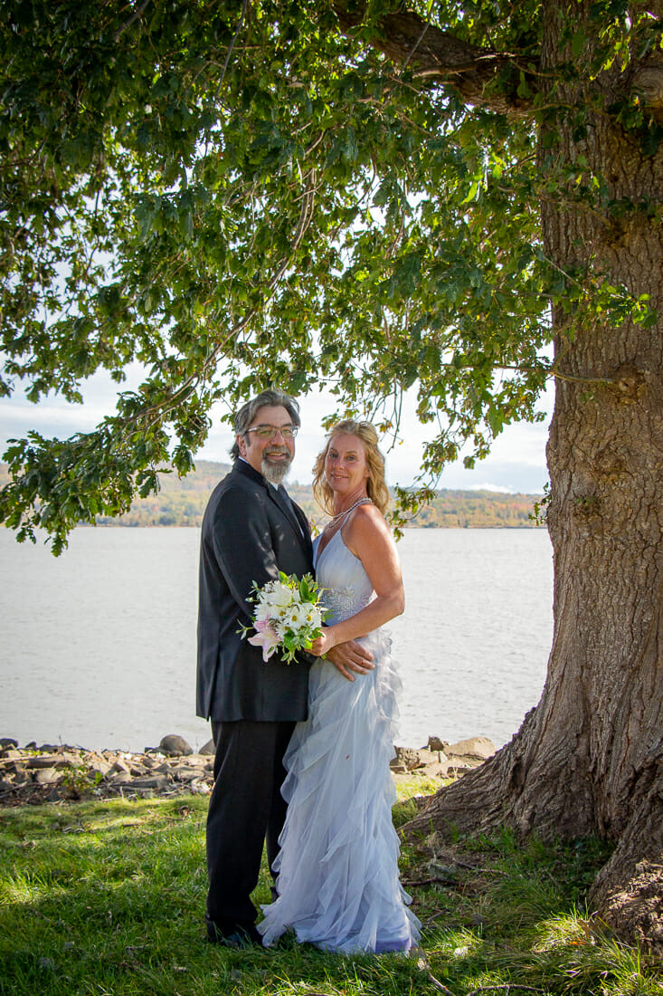 A photo from the Cummings wedding held in Annapolis Royal, NS on a beautiful sunny day