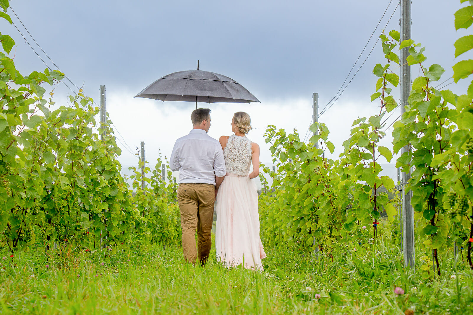 A photo from the Daly Wedding, shot in Lawrencetown, Nova Scotia on a beautiful sunny and stormy day