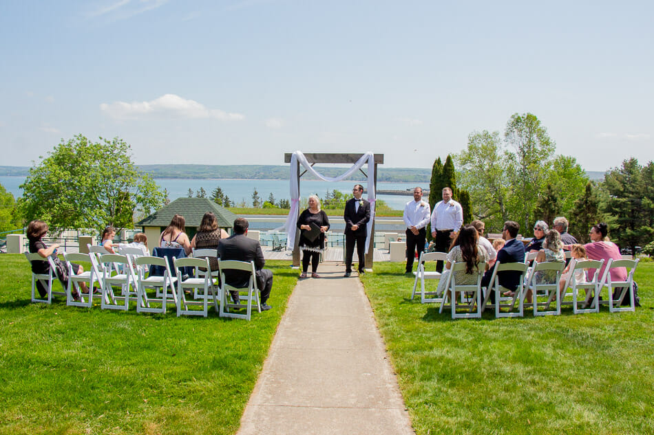 A photo from the Hogan-Tidd wedding held at The Digby Pines on a beautiful sunny day
