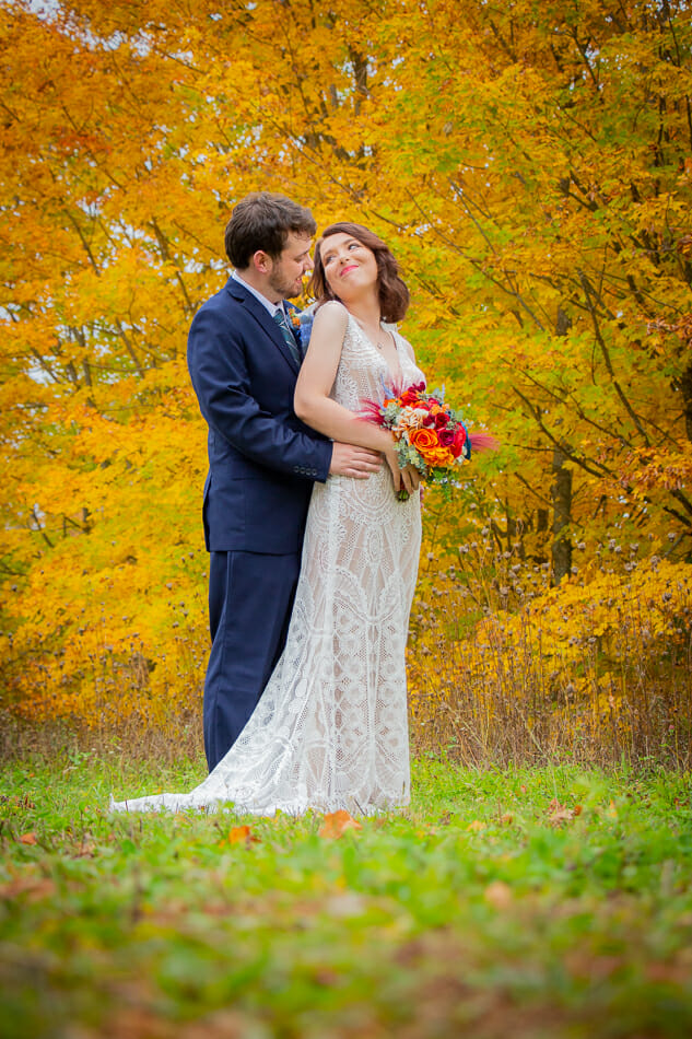 A photo from the Walsh-Parker wedding held in Canning, NS on a beautiful fall day